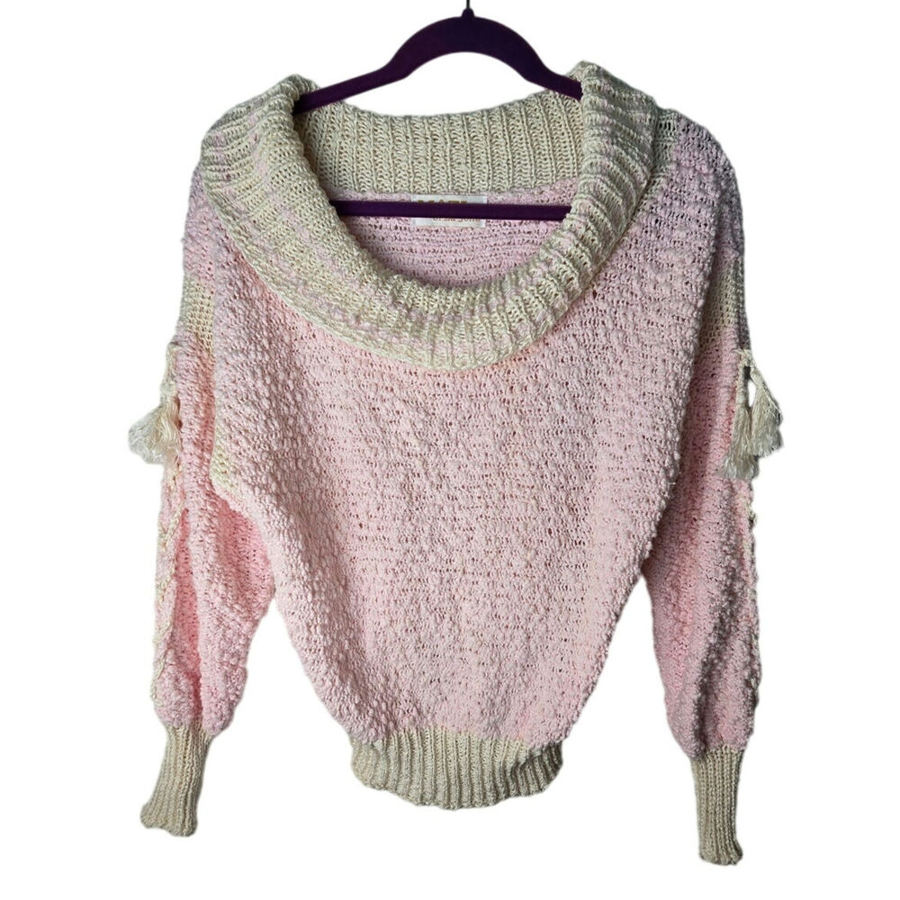 Vintage Mazi of LaJolla sweater size Medium? Tassels on sleeves